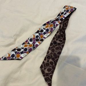 Coach reversible ribbon 34 inches